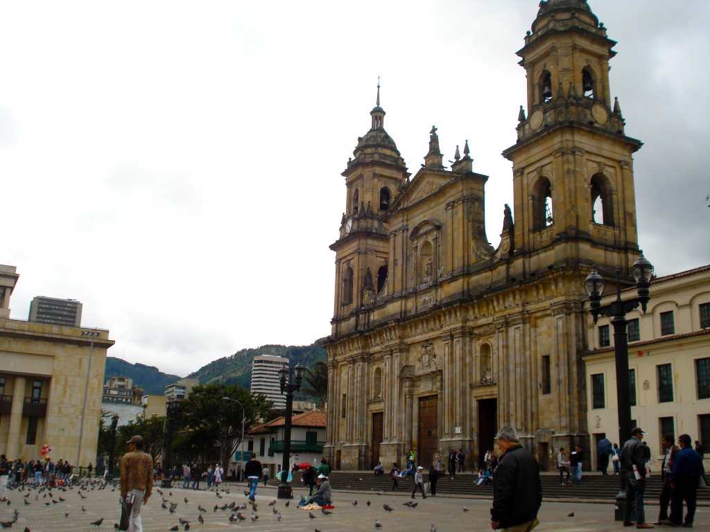 The church in Plaza Bolívar