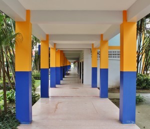 Hallway next to classrooms