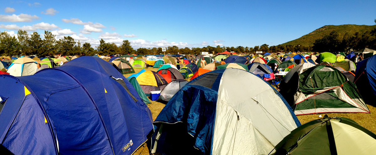 BYOT (Bring Your Own Tent) and claim your own ground if you want to sleep at the Daisies.