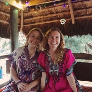 American girls in African dresses