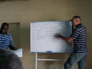 Une formations pour les pasteurs/A training session for the pastors