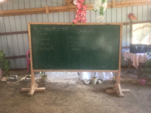 Post-meeting chalk board..while the ideas on the board might not have stuck, I pray a seed was planted and financial knowledge will grow with some watering! 