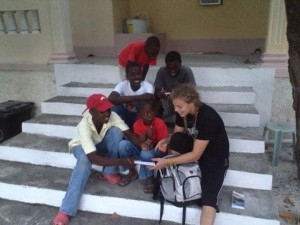 A young Shersty trying to learn Creole five years ago. Little did I know that some of these kiddos would become my co-workers one day! 