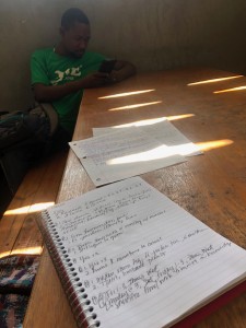 My coworker and I chilling before meeting with business leaders from Trouforban. 