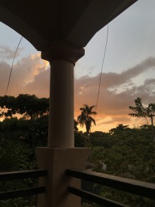 View of the sunset from my porch while I was locked out. Made the waiting less hard for sure!