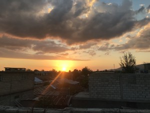 Rooftop sunset 